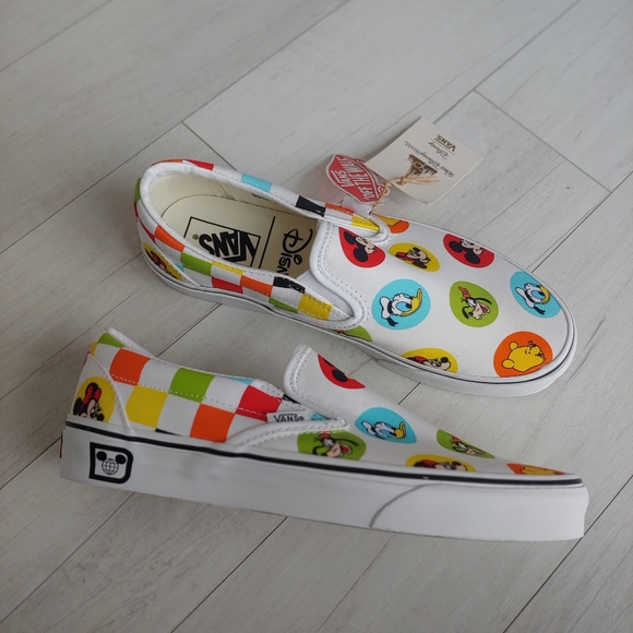 VANS x Disney NEW 50th Anniversary Character Button Slip On Shoes - Picture 4 of 11
